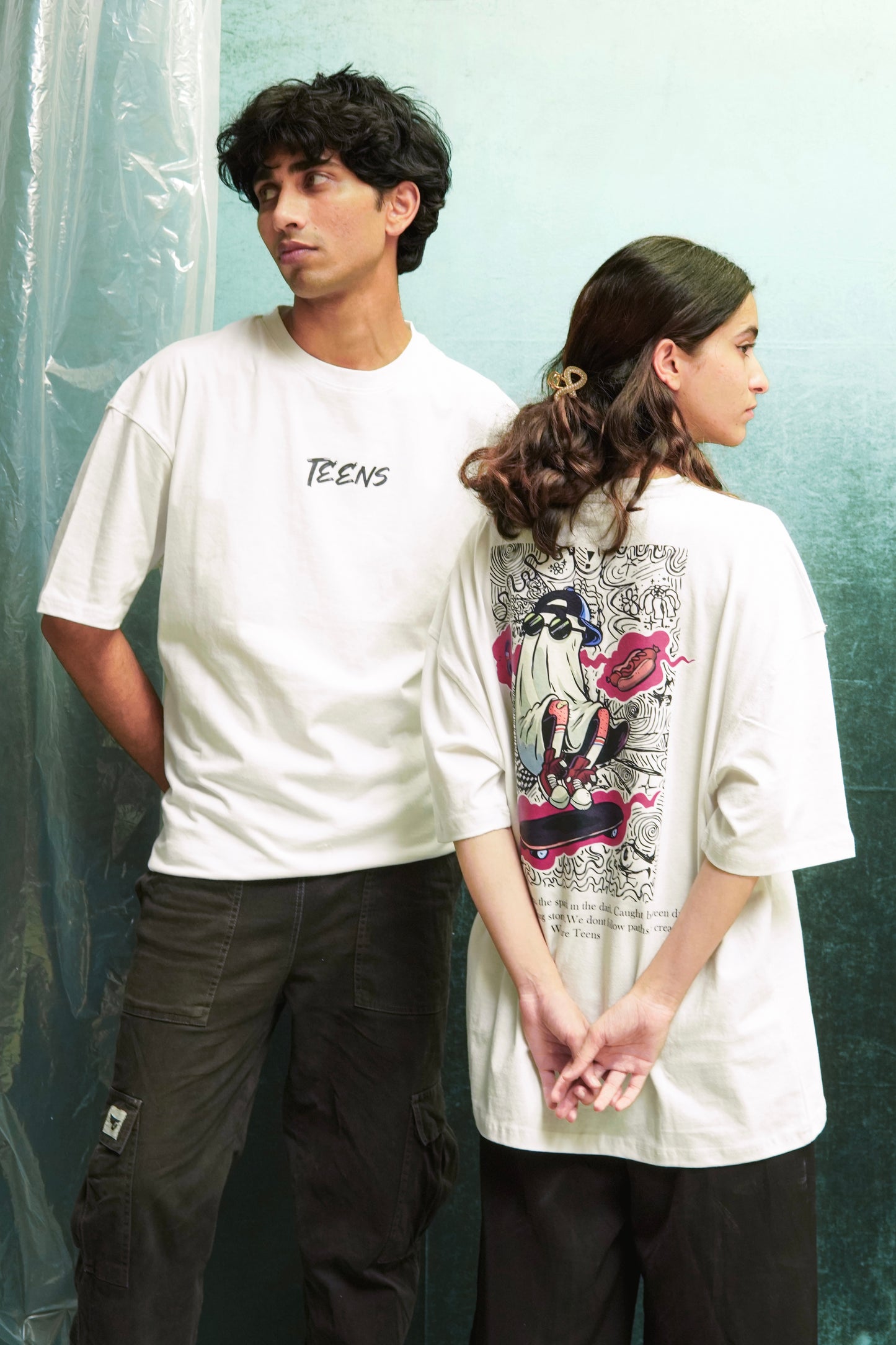 White-1 Baggy Tee